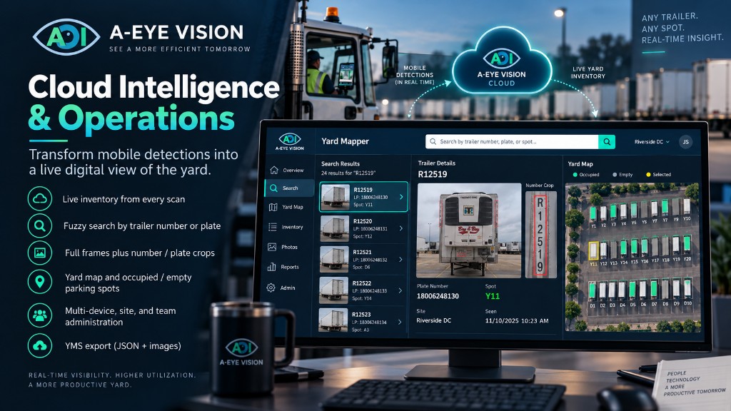 A-Eye Vision Cloud Intelligence & Operations platform dashboard